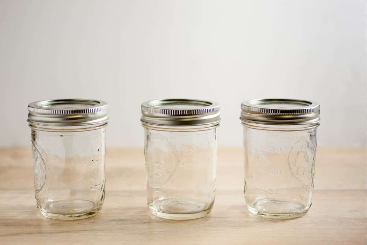 glass mason jars
